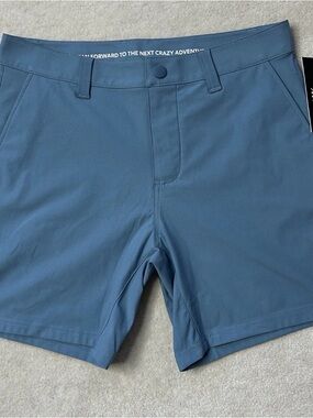 Rhone Commuter Chino Shorts Men’s Stretch Performance 7” Stone Blue